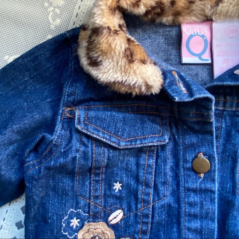 ๐๐ Baby Q Denim ButtonUp Girls Jacket Size 24M - Picture 5 of 10